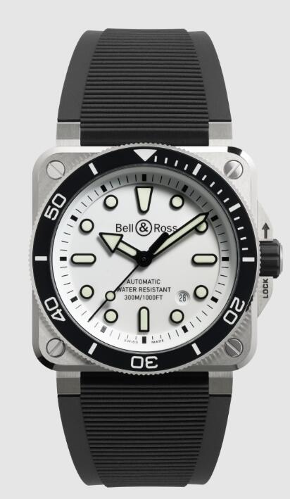 Bell & Ross BR 03 DIVER WHITE STEEL BR03A-D-WH-ST/SRB Replica Watch